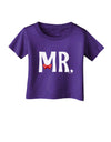 Matching Mr and Mrs Design - Mr Bow Tie Infant T-Shirt Dark by TooLoud-Infant T-Shirt-TooLoud-Purple-06-Months-Davson Sales