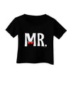 Matching Mr and Mrs Design - Mr Bow Tie Infant T-Shirt Dark by TooLoud-Infant T-Shirt-TooLoud-Black-06-Months-Davson Sales