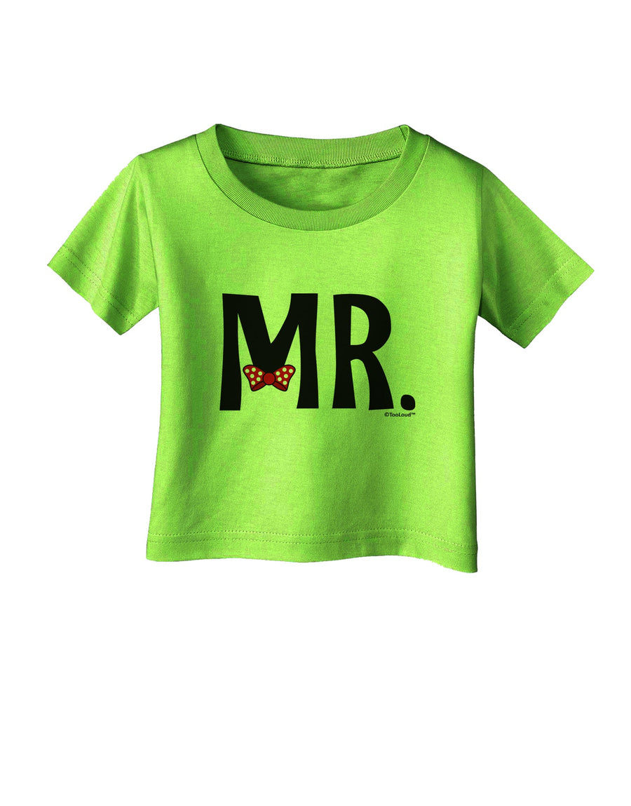 Matching Mr and Mrs Design - Mr Bow Tie Infant T-Shirt by TooLoud-Infant T-Shirt-TooLoud-White-06-Months-Davson Sales