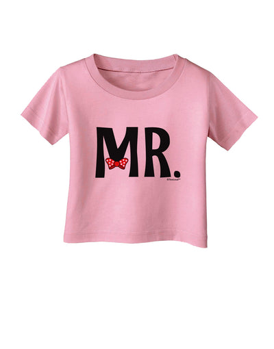 Matching Mr and Mrs Design - Mr Bow Tie Infant T-Shirt by TooLoud-Infant T-Shirt-TooLoud-Candy-Pink-06-Months-Davson Sales