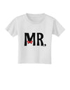 Matching Mr and Mrs Design - Mr Bow Tie Toddler T-Shirt by TooLoud-Toddler T-Shirt-TooLoud-White-2T-Davson Sales