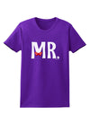 Matching Mr and Mrs Design - Mr Bow Tie Womens Dark T-Shirt by TooLoud-Womens T-Shirt-TooLoud-Purple-X-Small-Davson Sales