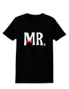 Matching Mr and Mrs Design - Mr Bow Tie Womens Dark T-Shirt by TooLoud-Womens T-Shirt-TooLoud-Black-X-Small-Davson Sales