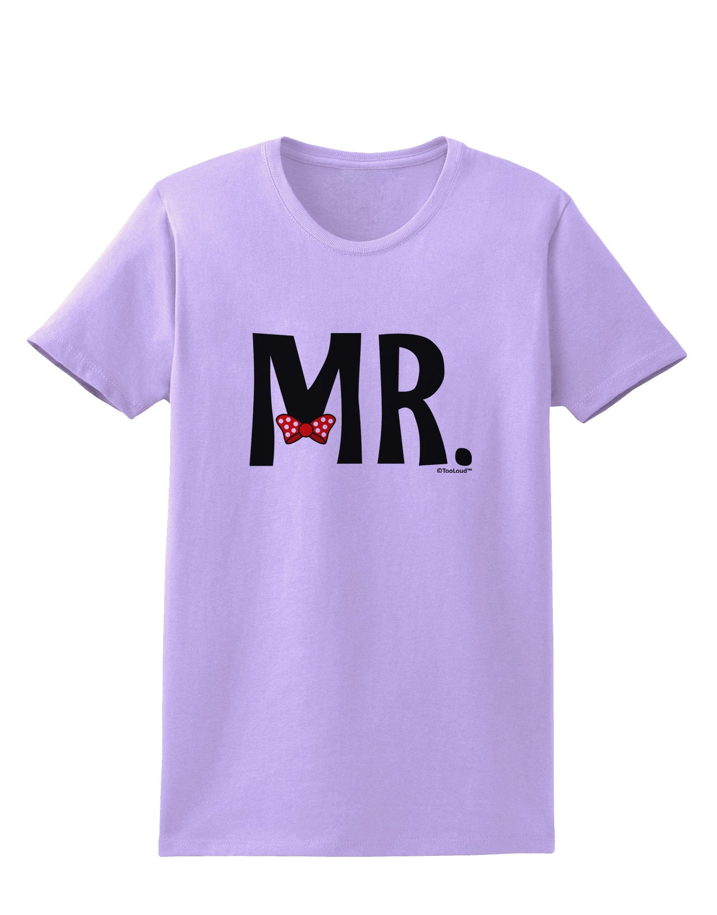 Matching Mr and Mrs Design - Mr Bow Tie Womens T-Shirt by TooLoud-Womens T-Shirt-TooLoud-Lavender-X-Small-Davson Sales