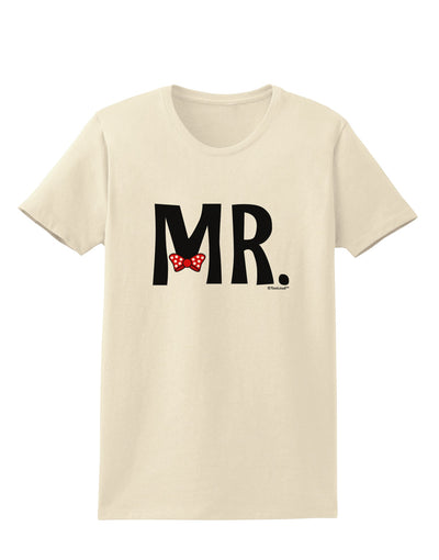 Matching Mr and Mrs Design - Mr Bow Tie Womens T-Shirt by TooLoud-Womens T-Shirt-TooLoud-Natural-X-Small-Davson Sales