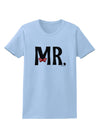 Matching Mr and Mrs Design - Mr Bow Tie Womens T-Shirt by TooLoud-Womens T-Shirt-TooLoud-Light-Blue-X-Small-Davson Sales