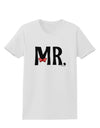 Matching Mr and Mrs Design - Mr Bow Tie Womens T-Shirt by TooLoud-Womens T-Shirt-TooLoud-White-X-Small-Davson Sales