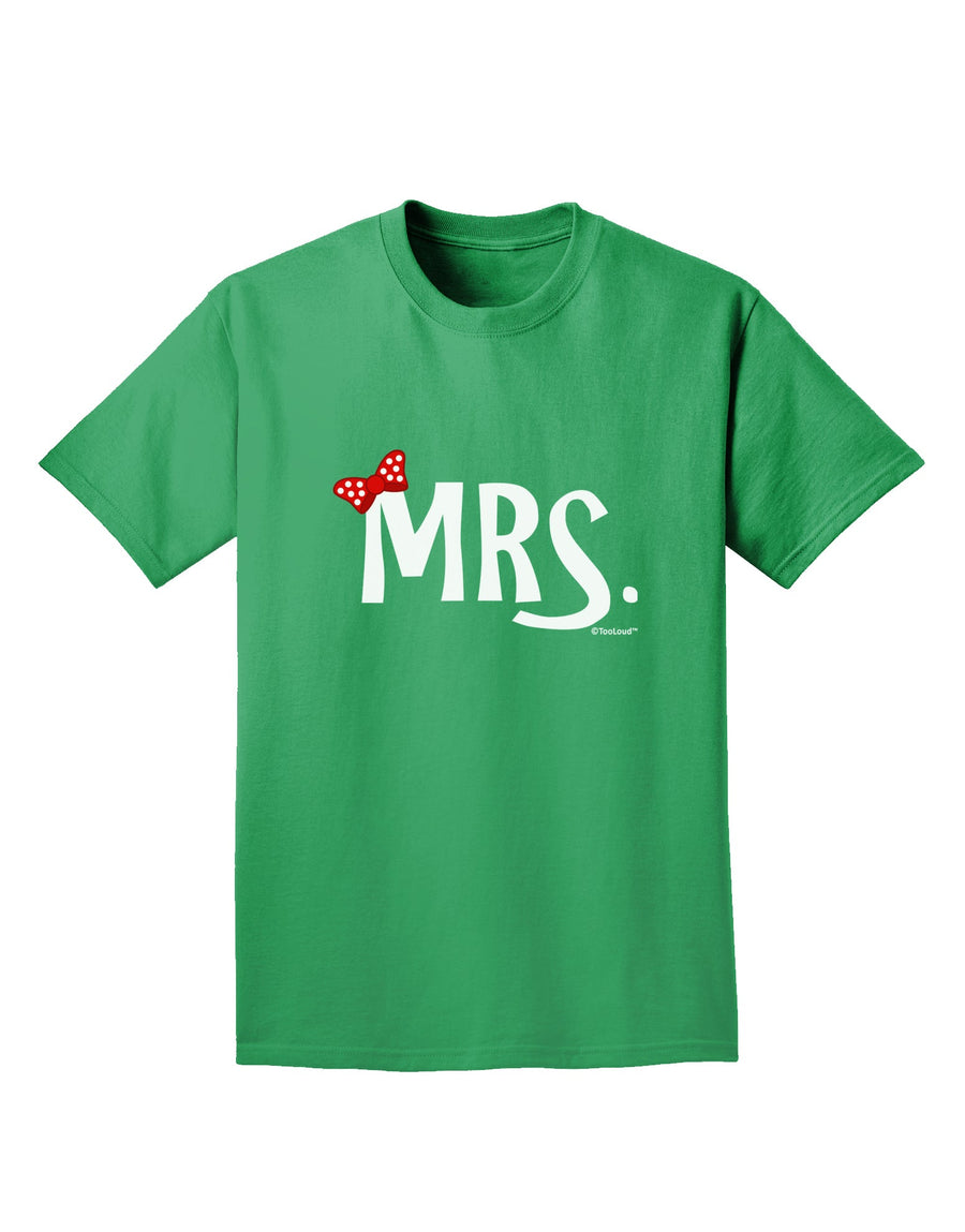 Matching Mr and Mrs Design - Mrs Bow Adult Dark T-Shirt by TooLoud-Mens T-Shirt-TooLoud-Purple-Small-Davson Sales