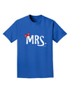 Matching Mr and Mrs Design - Mrs Bow Adult Dark T-Shirt by TooLoud-Mens T-Shirt-TooLoud-Royal-Blue-Small-Davson Sales