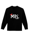 Matching Mr and Mrs Design - Mrs Bow Adult Long Sleeve Dark T-Shirt by TooLoud-TooLoud-Black-Small-Davson Sales