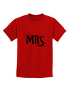 Matching Mr and Mrs Design - Mrs Bow Childrens T-Shirt by TooLoud-Childrens T-Shirt-TooLoud-Red-X-Small-Davson Sales