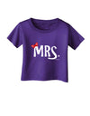 Matching Mr and Mrs Design - Mrs Bow Infant T-Shirt Dark by TooLoud-Infant T-Shirt-TooLoud-Purple-06-Months-Davson Sales