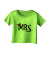 Matching Mr and Mrs Design - Mrs Bow Infant T-Shirt by TooLoud-Infant T-Shirt-TooLoud-Lime-Green-06-Months-Davson Sales