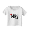 Matching Mr and Mrs Design - Mrs Bow Infant T-Shirt by TooLoud-Infant T-Shirt-TooLoud-White-06-Months-Davson Sales