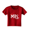 Matching Mr and Mrs Design - Mrs Bow Toddler T-Shirt Dark by TooLoud-Toddler T-Shirt-TooLoud-Red-2T-Davson Sales