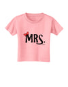 Matching Mr and Mrs Design - Mrs Bow Toddler T-Shirt by TooLoud-Toddler T-Shirt-TooLoud-Candy-Pink-2T-Davson Sales