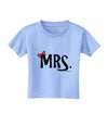 Matching Mr and Mrs Design - Mrs Bow Toddler T-Shirt by TooLoud-Toddler T-Shirt-TooLoud-Aquatic-Blue-2T-Davson Sales