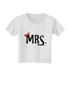 Matching Mr and Mrs Design - Mrs Bow Toddler T-Shirt by TooLoud-Toddler T-Shirt-TooLoud-White-2T-Davson Sales