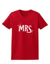 Matching Mr and Mrs Design - Mrs Bow Womens Dark T-Shirt by TooLoud-Womens T-Shirt-TooLoud-Red-X-Small-Davson Sales