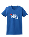 Matching Mr and Mrs Design - Mrs Bow Womens Dark T-Shirt by TooLoud-Womens T-Shirt-TooLoud-Royal-Blue-X-Small-Davson Sales