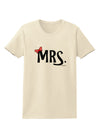 Matching Mr and Mrs Design - Mrs Bow Womens T-Shirt by TooLoud-Womens T-Shirt-TooLoud-Natural-X-Small-Davson Sales