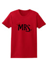 Matching Mr and Mrs Design - Mrs Bow Womens T-Shirt by TooLoud-Womens T-Shirt-TooLoud-Red-X-Small-Davson Sales