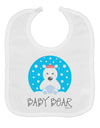 Matching Polar Bear Family - Baby Bear Baby Bib by TooLoud