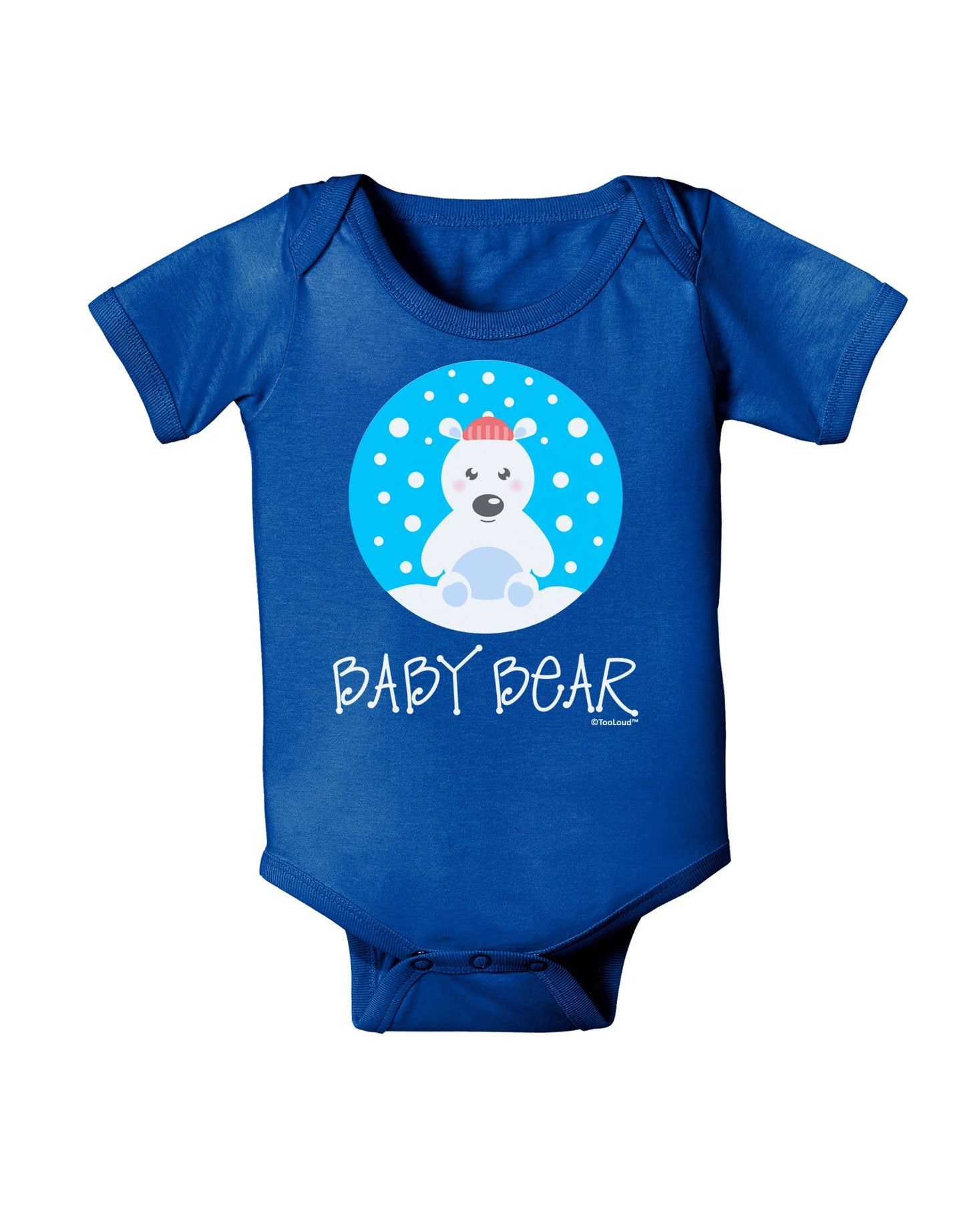 Matching Polar Bear Family - Baby Bear Baby Romper Bodysuit Dark by TooLoud-Baby Romper-TooLoud-Royal-Blue-06-Months-Davson Sales
