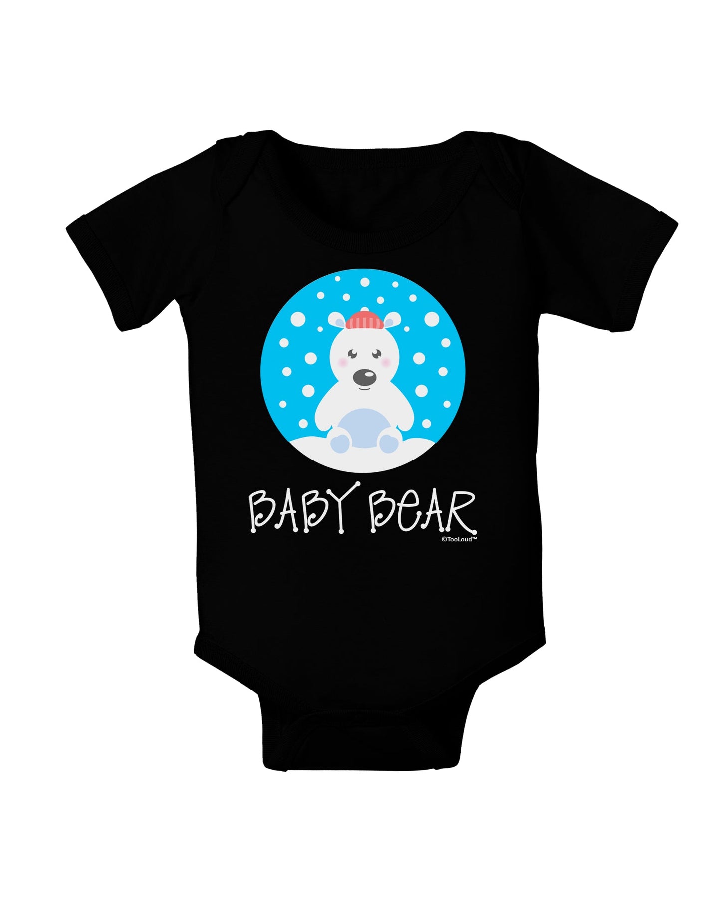Matching Polar Bear Family - Baby Bear Baby Romper Bodysuit Dark by TooLoud-Baby Romper-TooLoud-Black-06-Months-Davson Sales