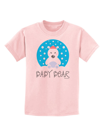 Matching Polar Bear Family - Baby Bear Childrens T-Shirt by TooLoud-Childrens T-Shirt-TooLoud-PalePink-X-Small-Davson Sales