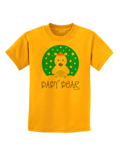 Matching Polar Bear Family - Baby Bear Childrens T-Shirt by TooLoud-Childrens T-Shirt-TooLoud-Gold-X-Small-Davson Sales