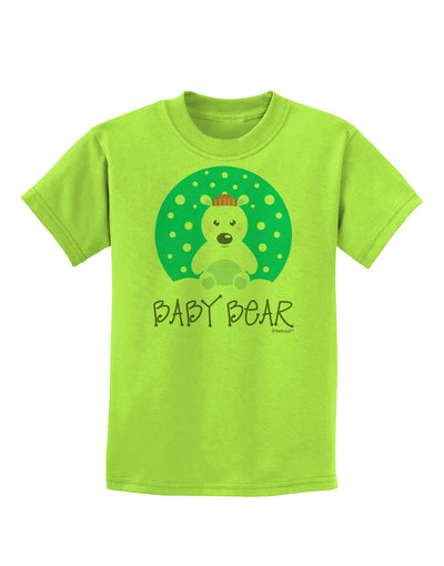 Matching Polar Bear Family - Baby Bear Childrens T-Shirt by TooLoud-Childrens T-Shirt-TooLoud-Lime-Green-X-Small-Davson Sales