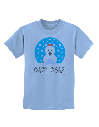 Matching Polar Bear Family - Baby Bear Childrens T-Shirt by TooLoud-Childrens T-Shirt-TooLoud-Light-Blue-X-Small-Davson Sales