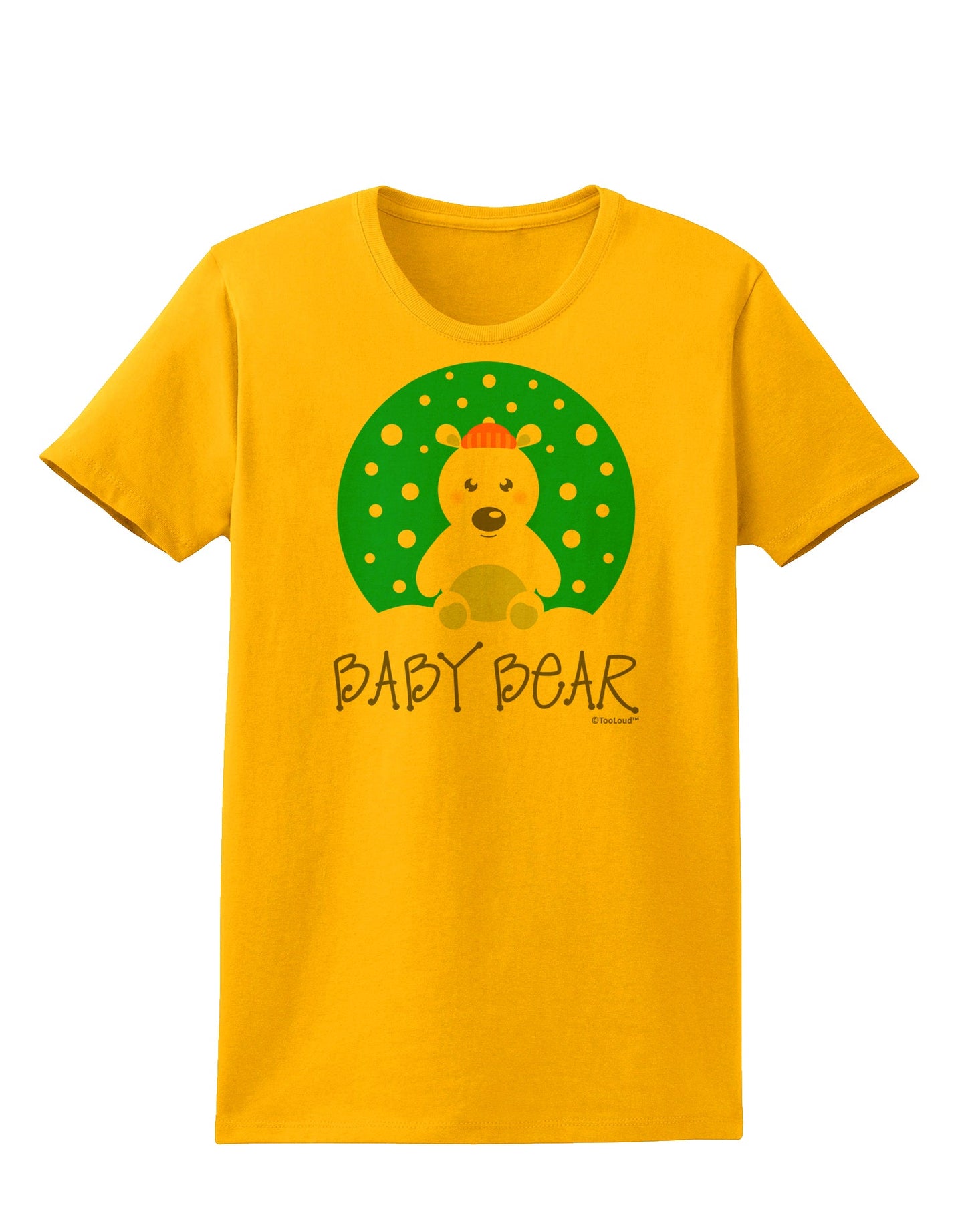 Matching Polar Bear Family - Baby Bear Womens T-Shirt by TooLoud-Womens T-Shirt-TooLoud-Gold-X-Small-Davson Sales