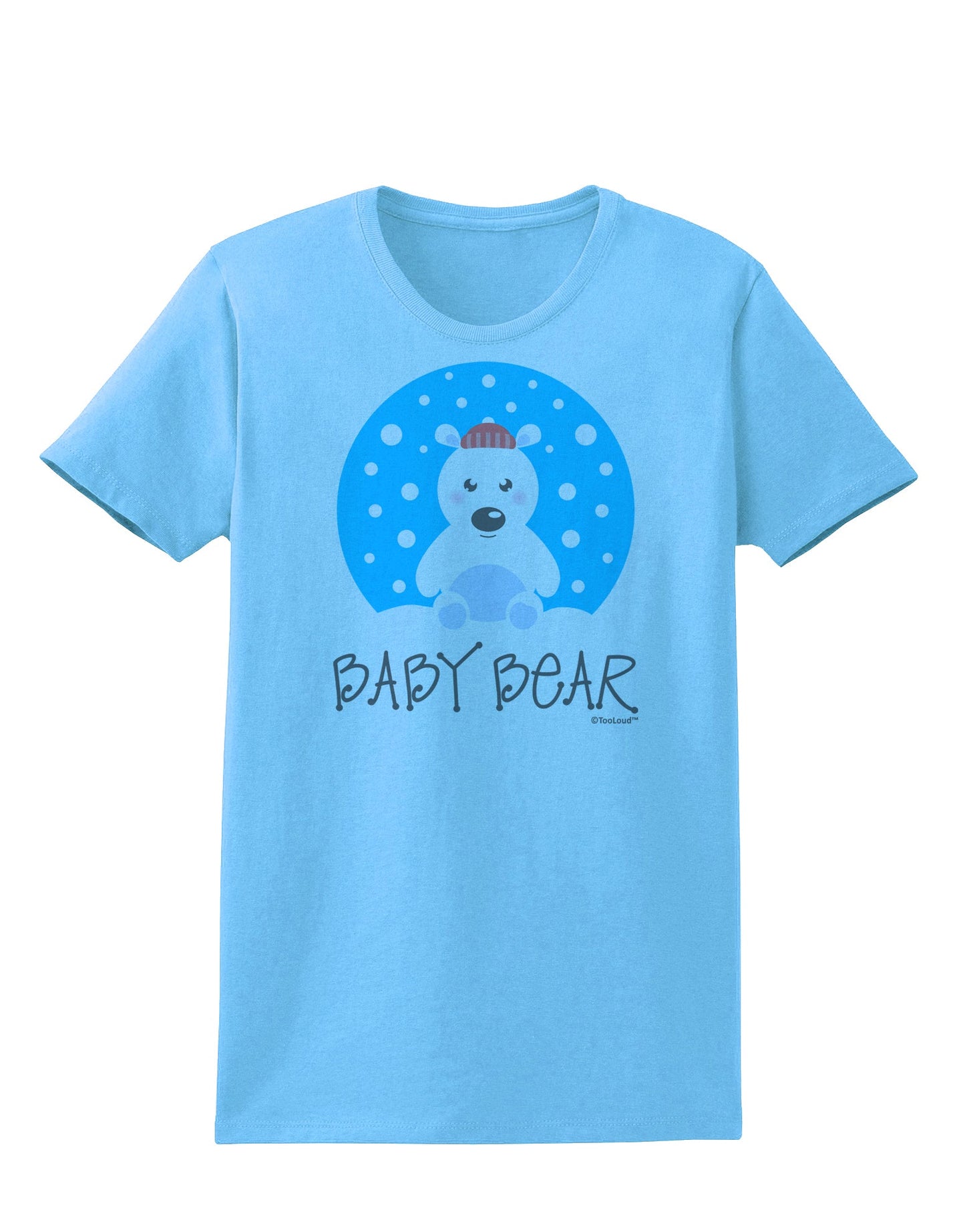 Matching Polar Bear Family - Baby Bear Womens T-Shirt by TooLoud-Womens T-Shirt-TooLoud-Aquatic-Blue-X-Small-Davson Sales