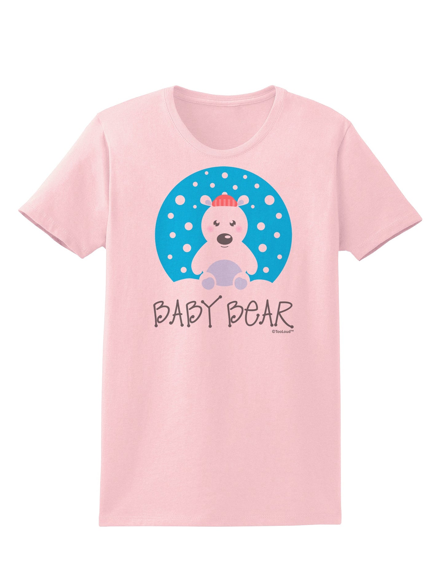 Matching Polar Bear Family - Baby Bear Womens T-Shirt by TooLoud-Womens T-Shirt-TooLoud-PalePink-X-Small-Davson Sales