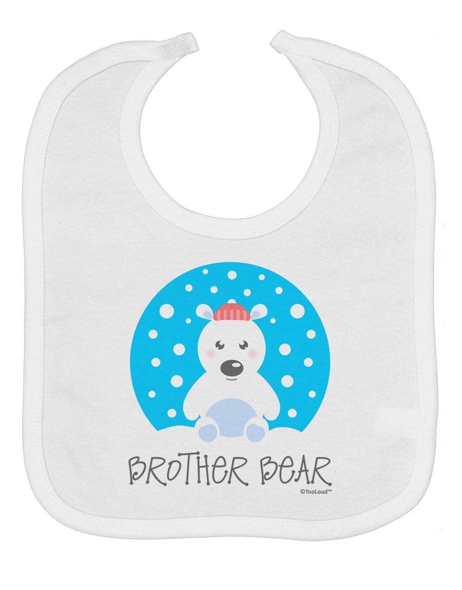 Matching Polar Bear Family - Brother Bear Baby Bib by TooLoud