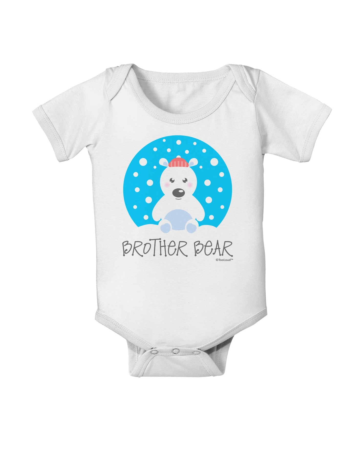 Matching Polar Bear Family - Brother Bear Baby Romper Bodysuit by TooLoud-Baby Romper-TooLoud-White-06-Months-Davson Sales