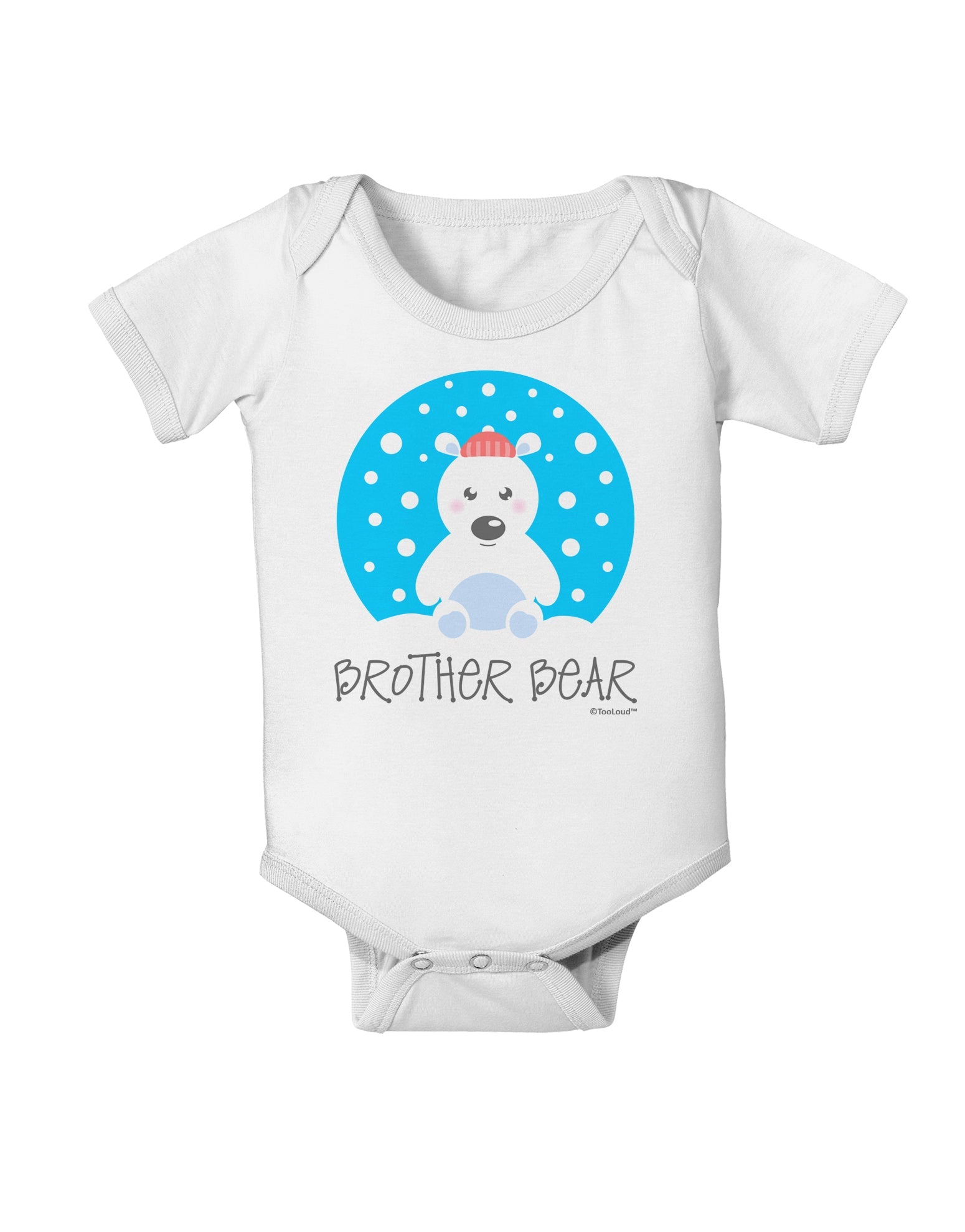 Matching Polar Bear Family - Brother Bear Baby Romper Bodysuit by TooLoud-Baby Romper-TooLoud-White-06-Months-Davson Sales