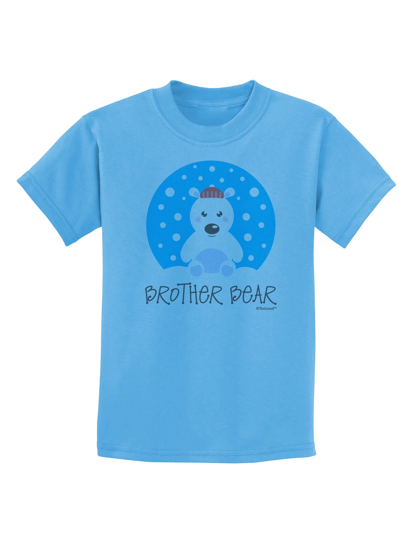 Matching Polar Bear Family - Brother Bear Childrens T-Shirt by TooLoud-Childrens T-Shirt-TooLoud-Aquatic-Blue-X-Small-Davson Sales