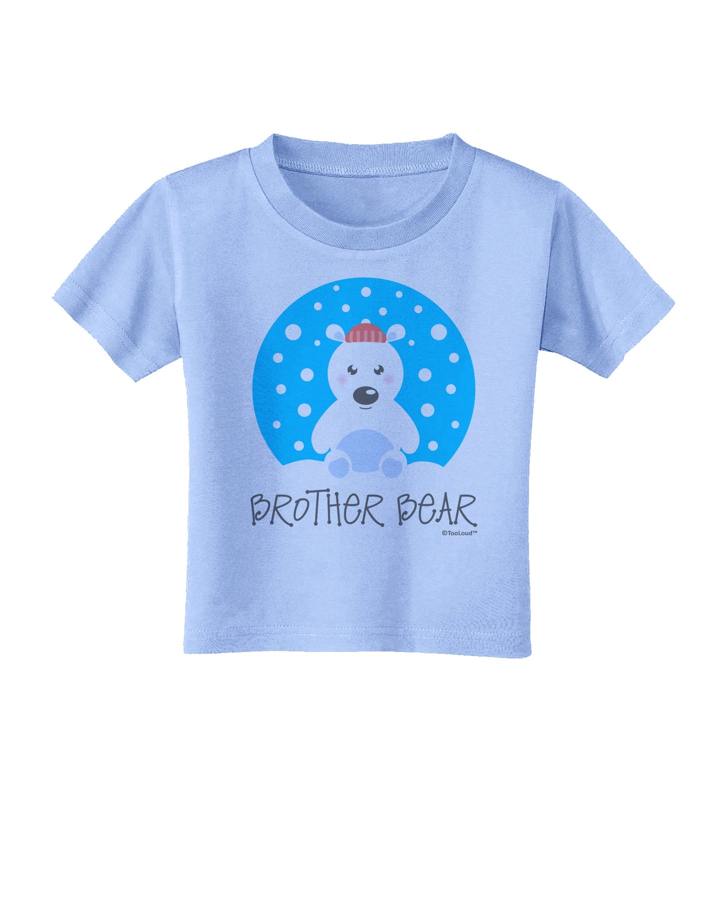 Matching Polar Bear Family - Brother Bear Toddler T-Shirt by TooLoud-Toddler T-Shirt-TooLoud-Aquatic-Blue-2T-Davson Sales