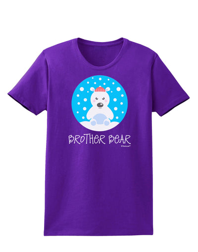 Matching Polar Bear Family - Brother Bear Womens Dark T-Shirt by TooLoud-Womens T-Shirt-TooLoud-Purple-X-Small-Davson Sales