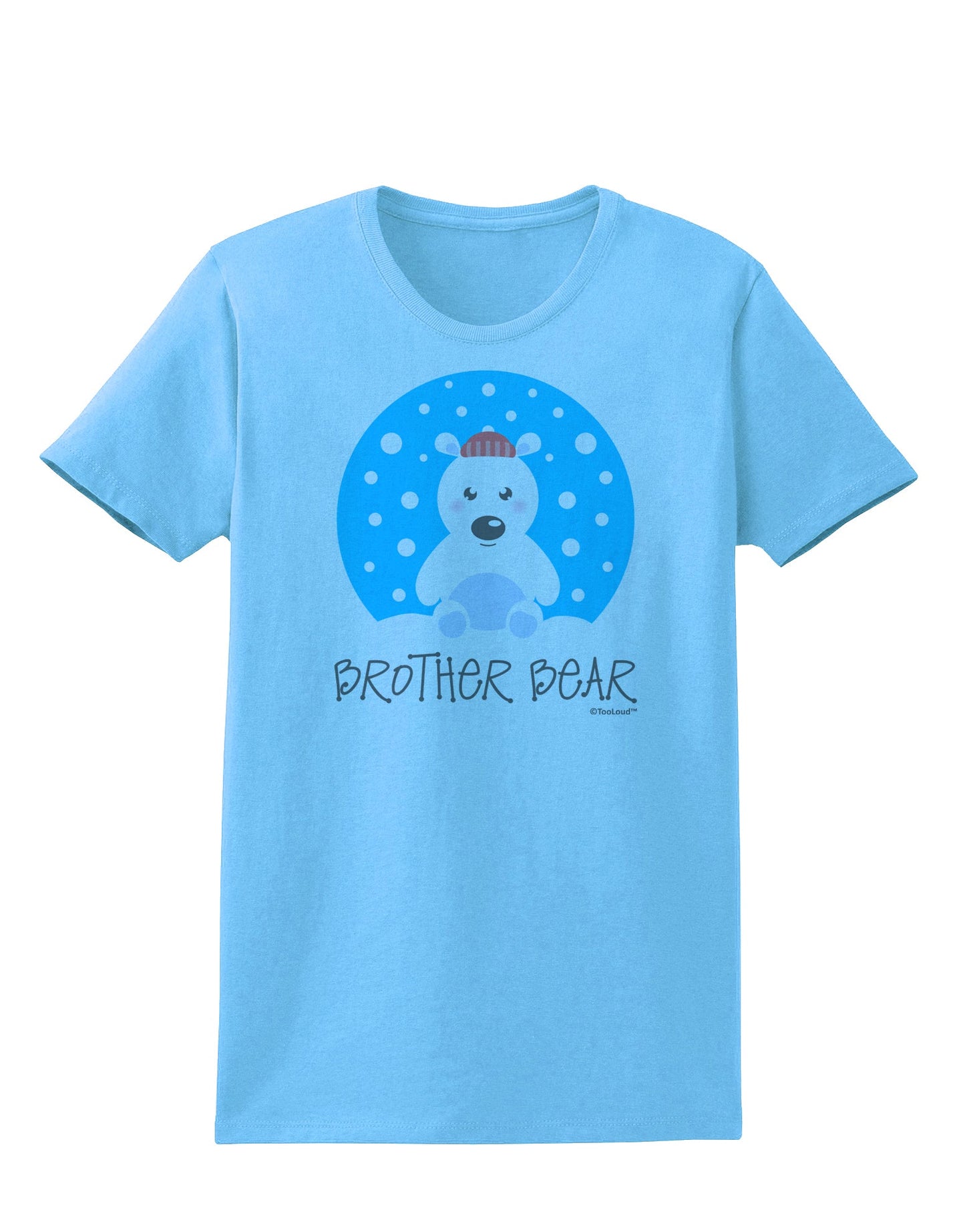 Matching Polar Bear Family - Brother Bear Womens T-Shirt by TooLoud-Womens T-Shirt-TooLoud-Aquatic-Blue-X-Small-Davson Sales