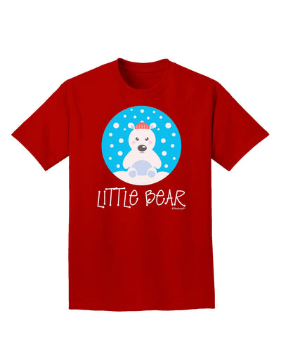 Matching Polar Bear Family - Little Bear Adult Dark T-Shirt by TooLoud-Mens T-Shirt-TooLoud-Red-Small-Davson Sales