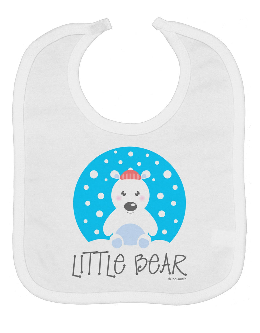 Matching Polar Bear Family - Little Bear Baby Bib by TooLoud