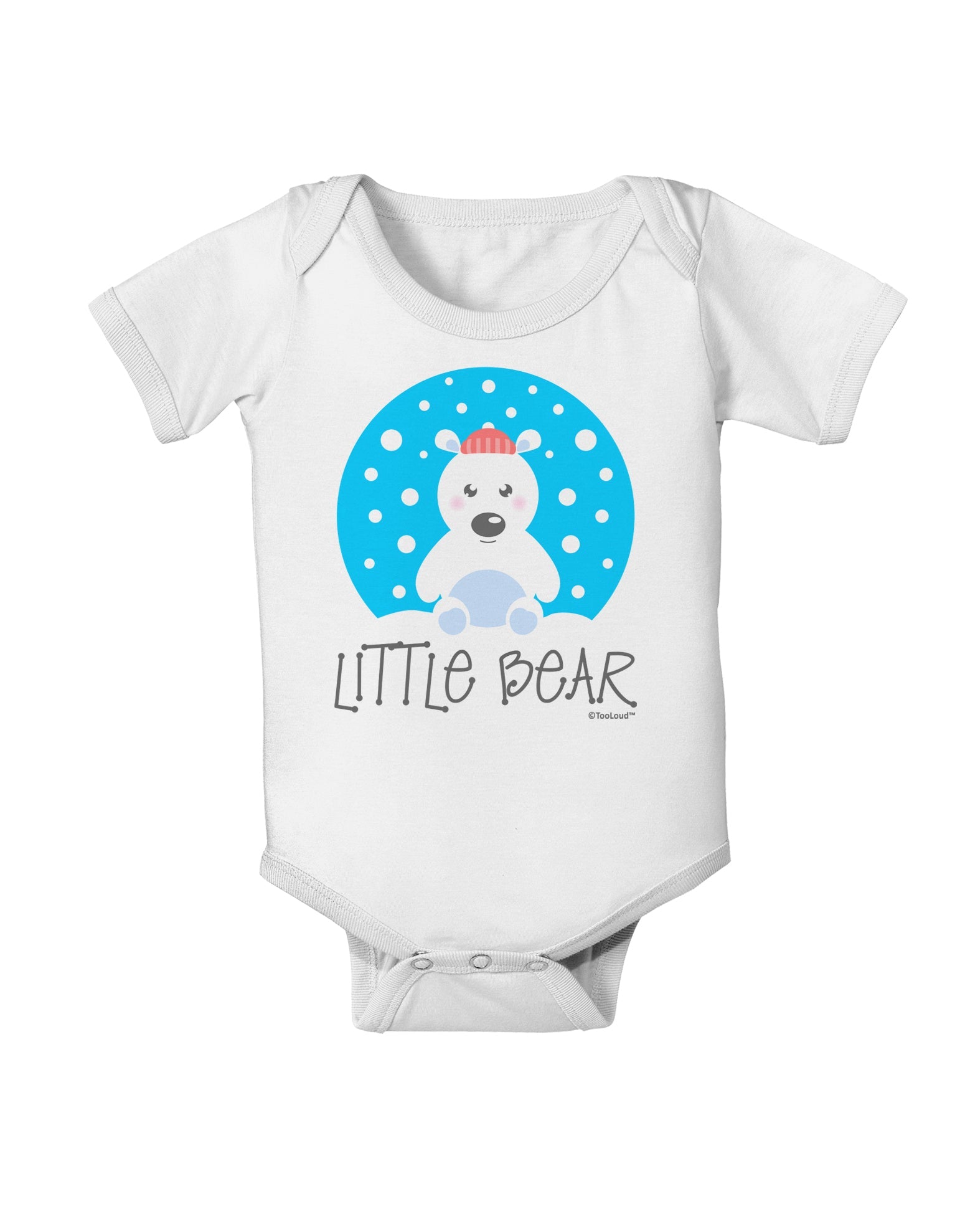Matching Polar Bear Family - Little Bear Baby Romper Bodysuit by TooLoud-Baby Romper-TooLoud-White-06-Months-Davson Sales