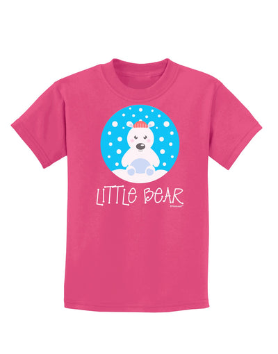 Matching Polar Bear Family - Little Bear Childrens Dark T-Shirt by TooLoud-Childrens T-Shirt-TooLoud-Sangria-X-Small-Davson Sales