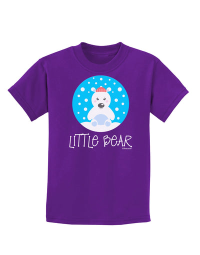 Matching Polar Bear Family - Little Bear Childrens Dark T-Shirt by TooLoud-Childrens T-Shirt-TooLoud-Purple-X-Small-Davson Sales