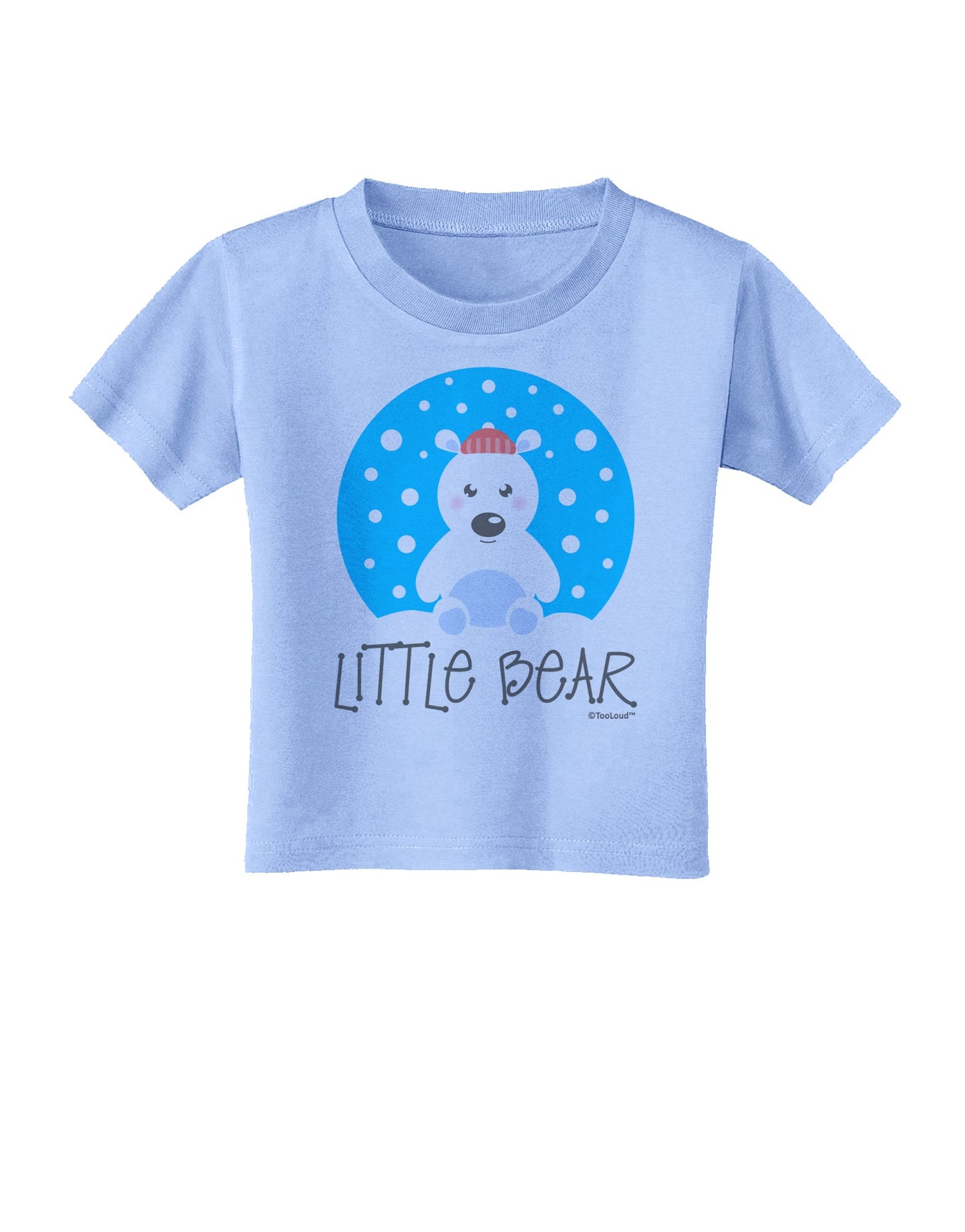 Matching Polar Bear Family - Little Bear Toddler T-Shirt by TooLoud-Toddler T-Shirt-TooLoud-Aquatic-Blue-2T-Davson Sales