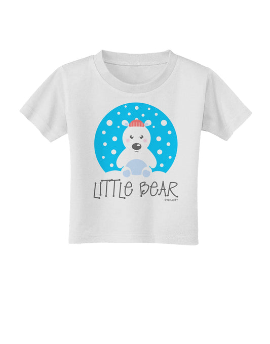 Matching Polar Bear Family - Little Bear Toddler T-Shirt by TooLoud-Toddler T-Shirt-TooLoud-White-2T-Davson Sales